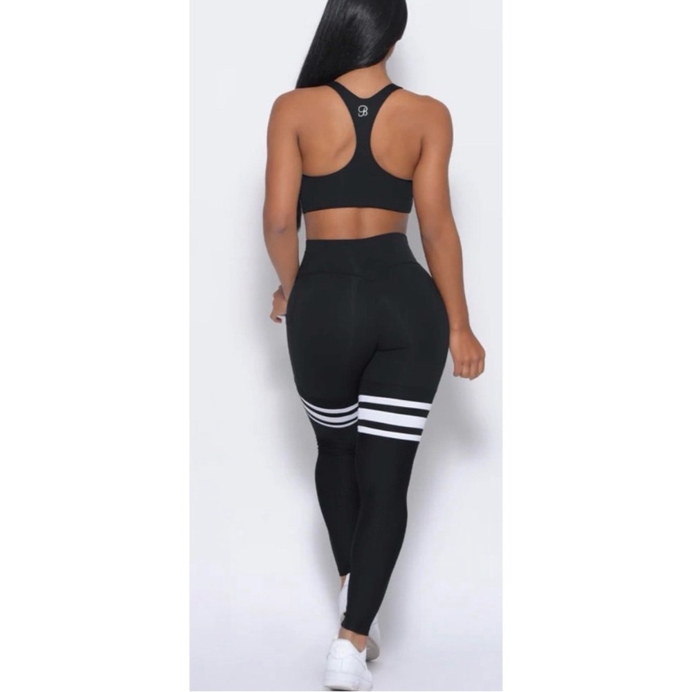 Bombshell Sportswear Perform Thigh High Leggings Midnight Black Size XS - Picture 2 of 7